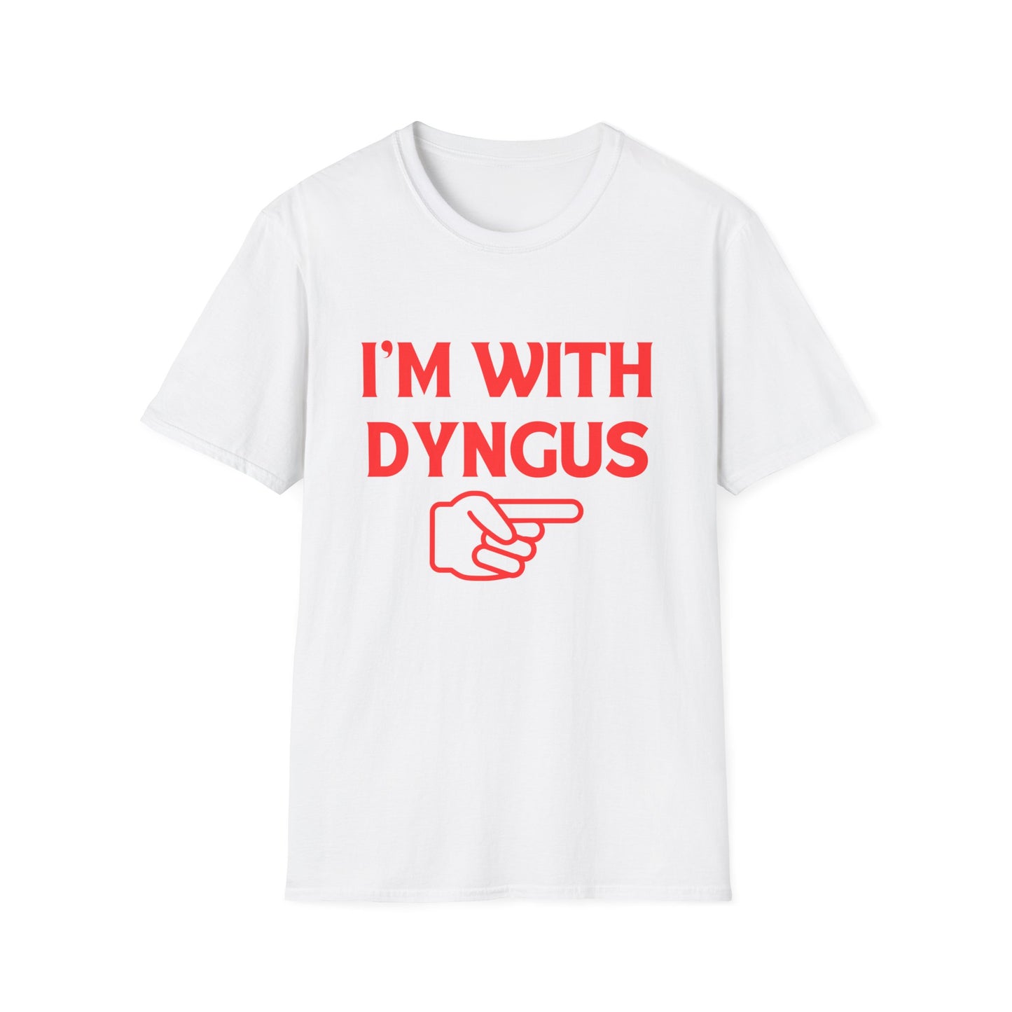 Funny Unisex Softstyle T-Shirt - "I'm With Dyngus" Dyngus Day